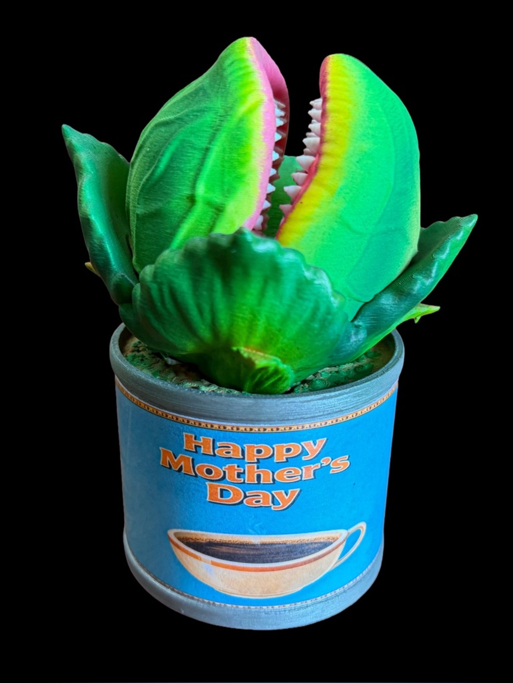 Happy Mothers Day Shelf Decor Audrey II Plant 6” Tall  Little Shop of Horrors